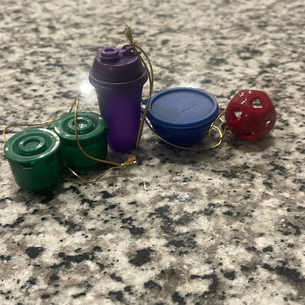 Tupperware Tree ornaments